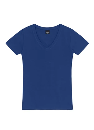 Essendi - Blusa Feminina em Cotton Azul - ESSENDI