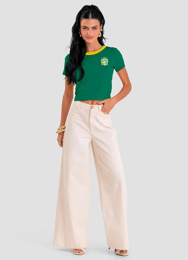 Dianna - Blusa Feminina em Cotton Leve Brasil Verde 3