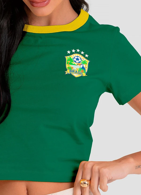 Dianna - Blusa Feminina em Cotton Leve Brasil Verde 4