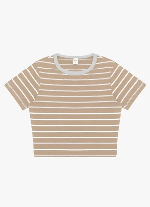 Rovitex - Blusa Feminina em Cotton Leve Marrom - ROVITEX