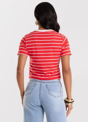 Rovitex - Blusa Feminina em Cotton Leve Vermelho - ROVITEX