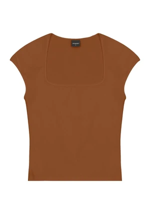 Essendi - Blusa Feminina em Cotton Marrom - ESSENDI