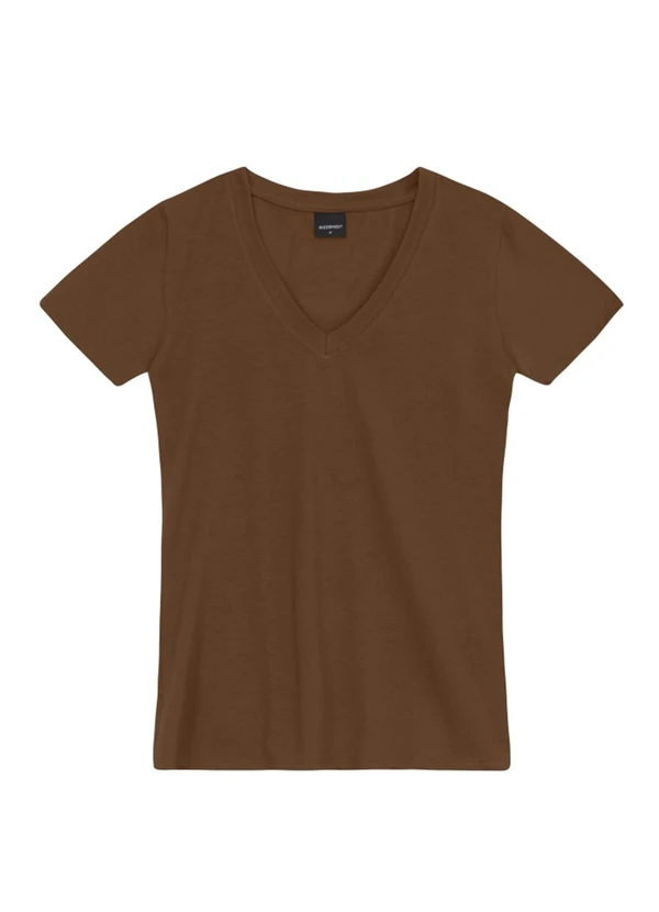 Essendi - Blusa Feminina em Cotton Marrom