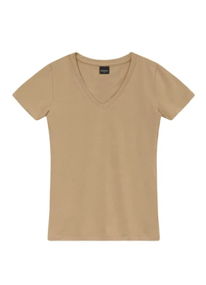 Essendi - Blusa Feminina em Cotton Marrom - ESSENDI