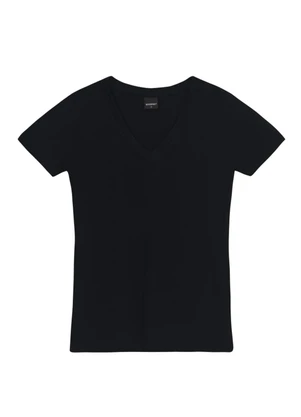 Essendi - Blusa Feminina em Cotton Preto - ESSENDI