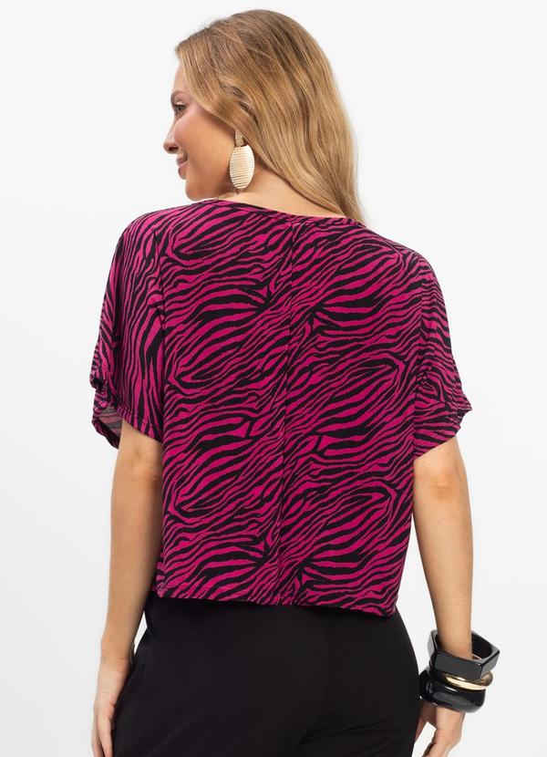 Infinita Cor - Blusa Feminina em Liganete Rosa 2
