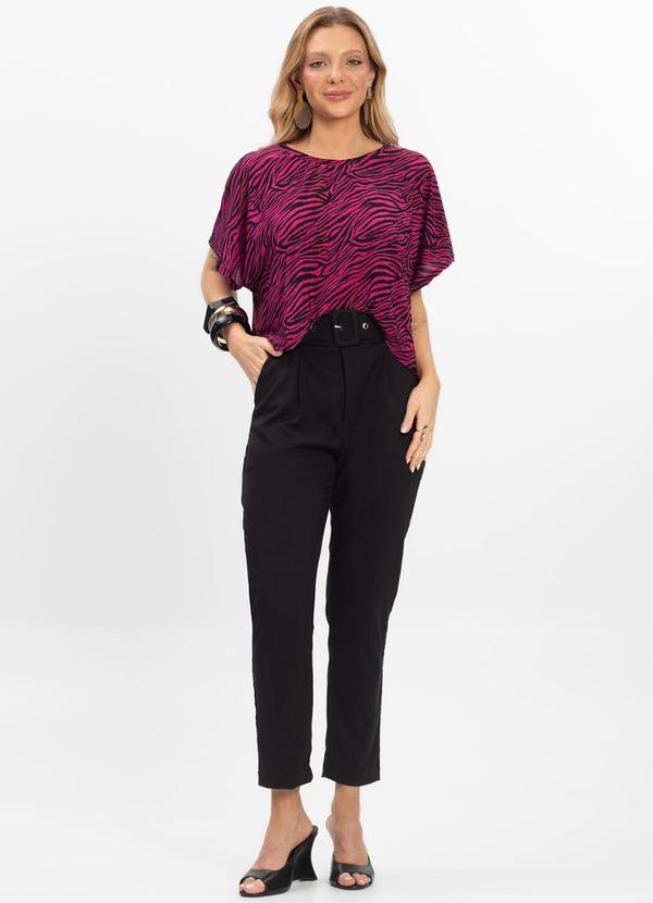 Infinita Cor - Blusa Feminina em Liganete Rosa 3