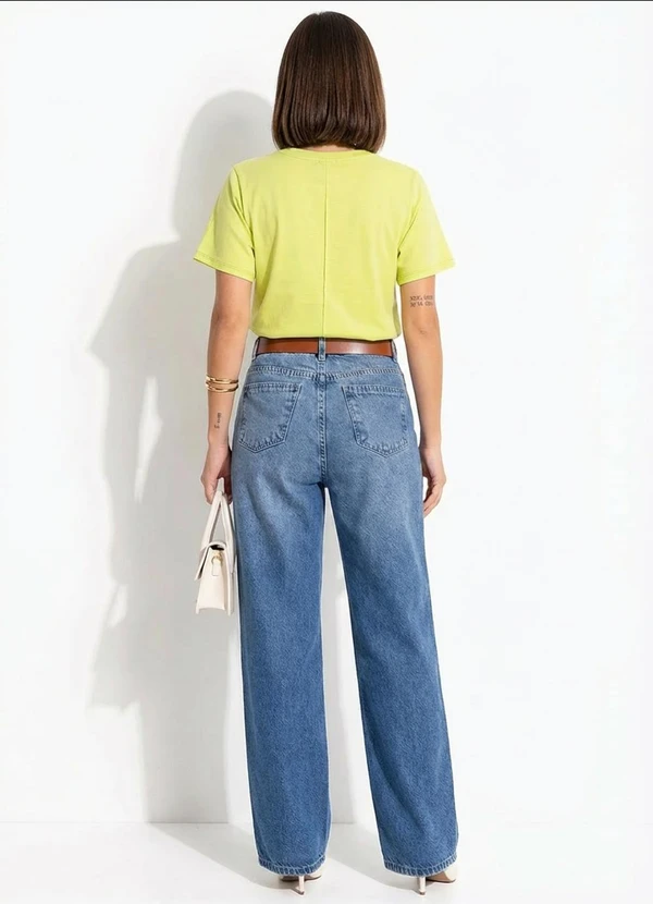 Quintess - Blusa Feminina em Malha 100% Algodão com Decote Redondo Lima 5