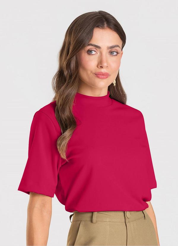 Dianna - Blusa Feminina em Malha Acetinada Vermelho