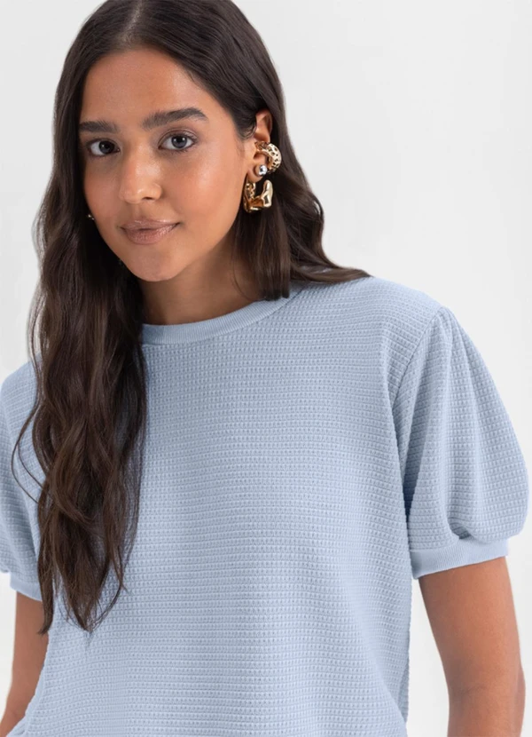 Essendi - Blusa Feminina em Malha Azul 4