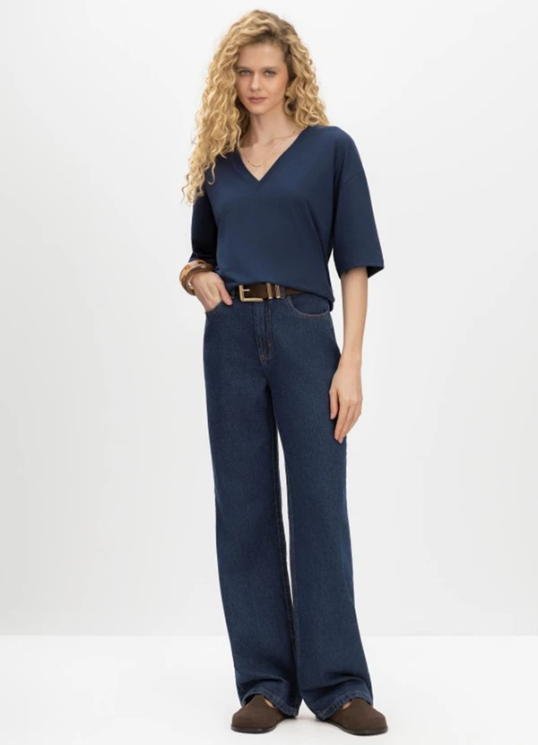 Essendi - Blusa Feminina em Malha Azul