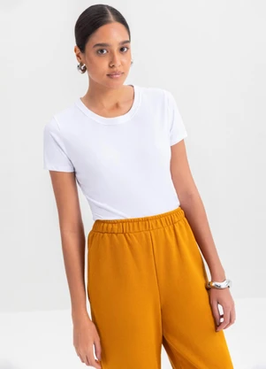 Essendi - Blusa Feminina em Malha  Branco - ESSENDI