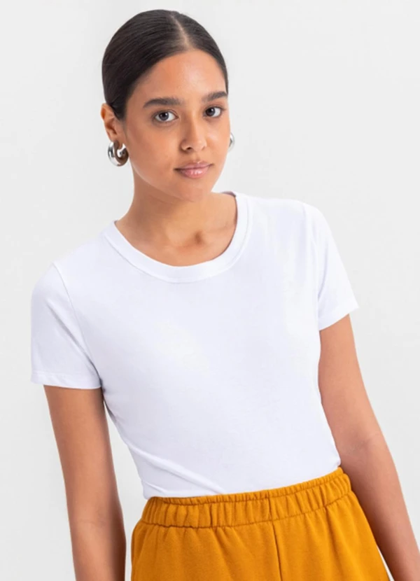 Essendi - Blusa Feminina em Malha  Branco