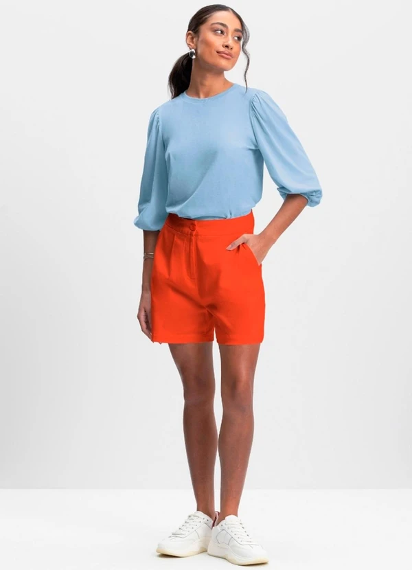 Essendi - Blusa Feminina em Malha Comfort Azul 3