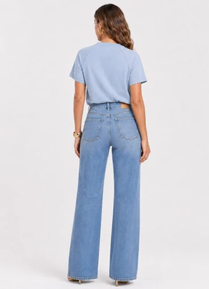 Rovitex - Blusa Feminina em Malha Cotton Leve Azul - ROVITEX