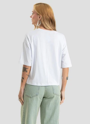 Dianna - Blusa Feminina em Malha Cotton Leve Branco - DIANNA