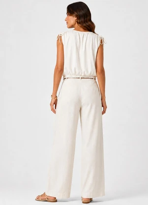 Rovitex - Blusa Feminina em Malha Delicate Bege - ROVITEX