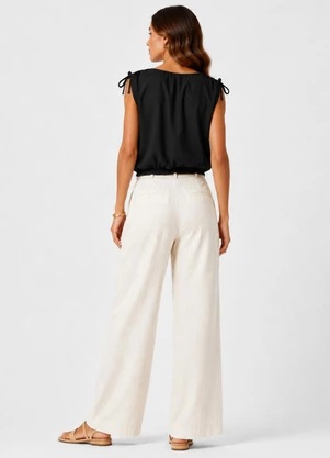 Rovitex - Blusa Feminina em Malha Delicate Preto - ROVITEX