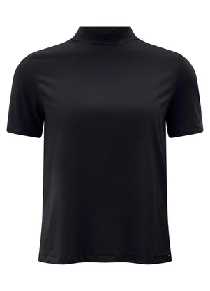 Lunender - Blusa Feminina em Malha e Gola Alta Preto - LUNENDER