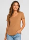 Infinita Cor - Blusa Feminina em Malha Golf Marrom - variação: Marrom