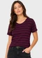 Infinita Cor - Blusa Feminina em Malha Isla Roxo - variação: Roxo