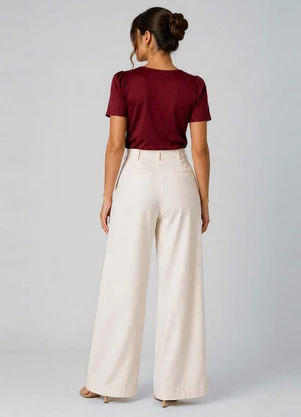 Infinita Cor - Blusa Feminina em Malha Langui Roxo - INFINITA COR