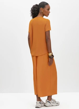 Essendi - Blusa Feminina em Malha Laranja - ESSENDI