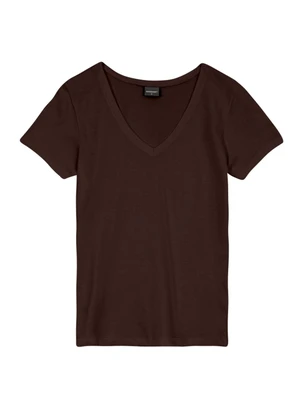 Essendi - Blusa Feminina em Malha Marrom - ESSENDI