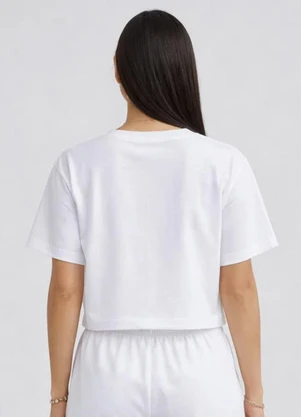 Infinita Cor - Blusa Feminina em Malha Poliéster Branco - INFINITA COR