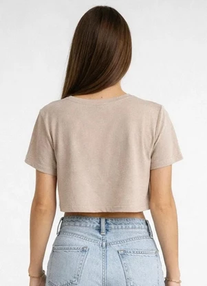 Infinita Cor - Blusa Feminina em Malha Poliéster Marrom - INFINITA COR