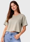 Infinita Cor - Blusa Feminina em Malha Poliéster Verde - variação: Verde
