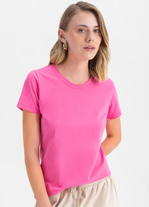 Essendi - Blusa Feminina em Malha  Rosa - ESSENDI