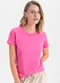 Essendi - Blusa Feminina Essencial em Meia Malha Laranja - variação: Rosa