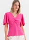 Essendi - Blusa Feminina em Malha  Rosa - variação: Rosa