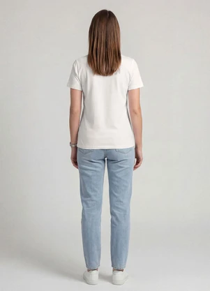 Infinita Cor - Blusa Feminina em Malha Visco Bege - INFINITA COR