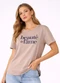 Infinita Cor - Blusa Feminina em Malha Visco Marrom - variação: Marrom