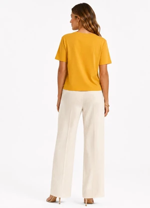 Rovitex - Blusa Feminina em Malha Visco Premiere Amarelo - ROVITEX