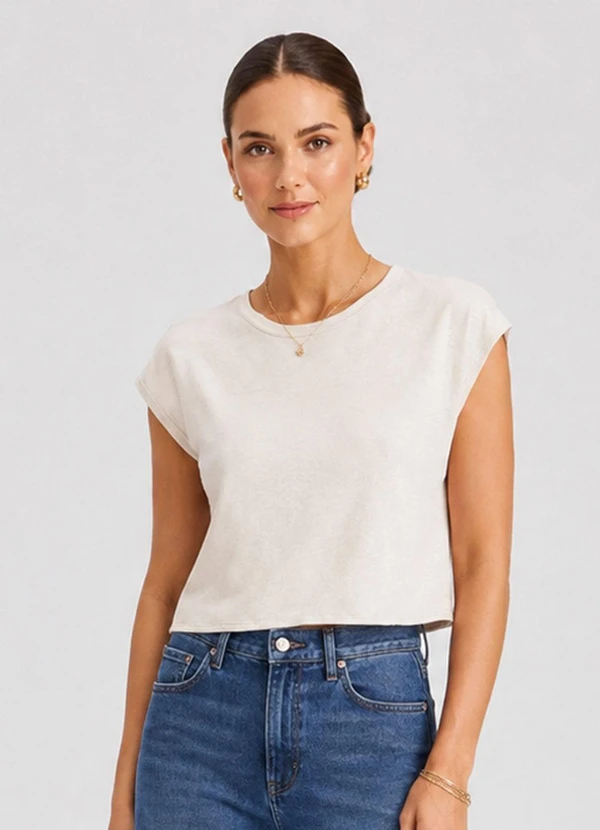 Endless - Blusa Feminina em Malha Visco Premiere Bege