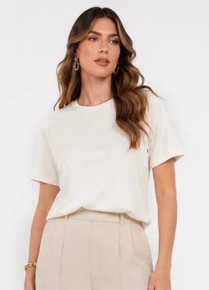 Endless - Blusa Feminina em Malha Visco Premiere Bege - ENDLESS