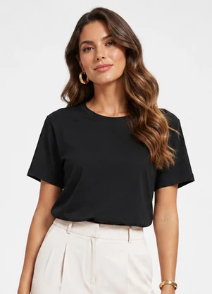Rovitex - Blusa Feminina em Malha Visco Premiere Preto - ROVITEX