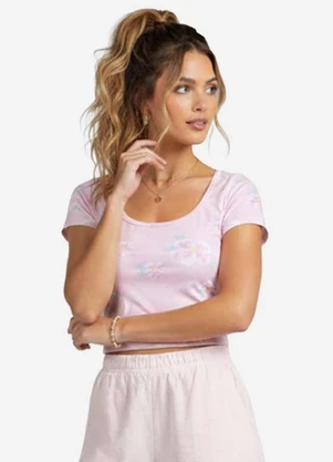 Infinita Cor - Blusa Feminina em Malha Visco Rosa - INFINITA COR