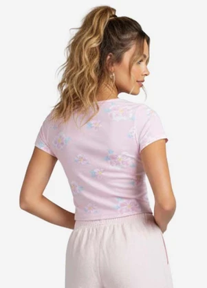 Infinita Cor - Blusa Feminina em Malha Visco Rosa - INFINITA COR