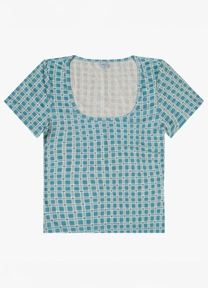 Infinita Cor - Blusa Feminina em Malha Visco Verde - INFINITA COR