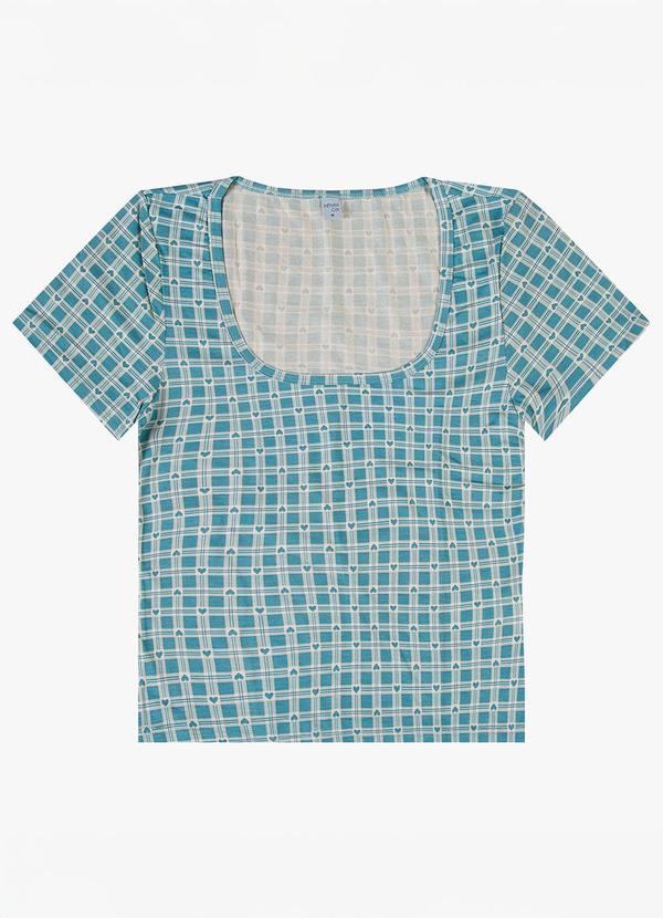 Infinita Cor - Blusa Feminina em Malha Visco Verde