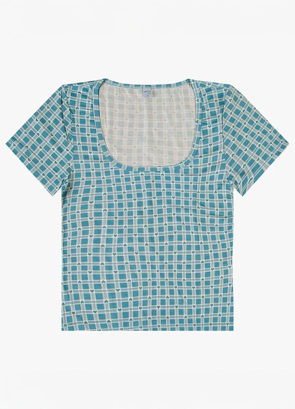 Infinita Cor - Blusa Feminina em Malha Visco Verde