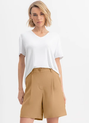 Essendi - Blusa Feminina em Malha Viscose Branco - ESSENDI