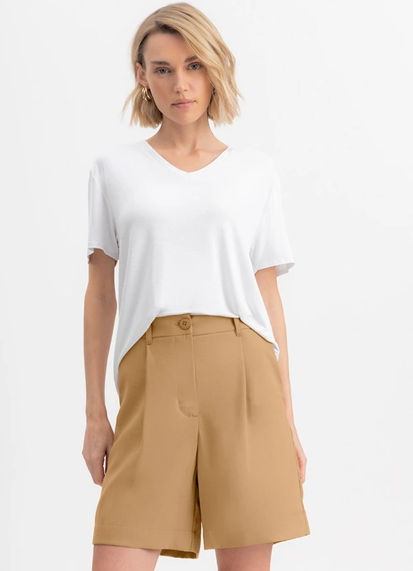 Essendi - Blusa Feminina em Malha Viscose Branco 2