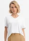 Essendi - Blusa Feminina em Malha Viscose Branco - variação: Branco
