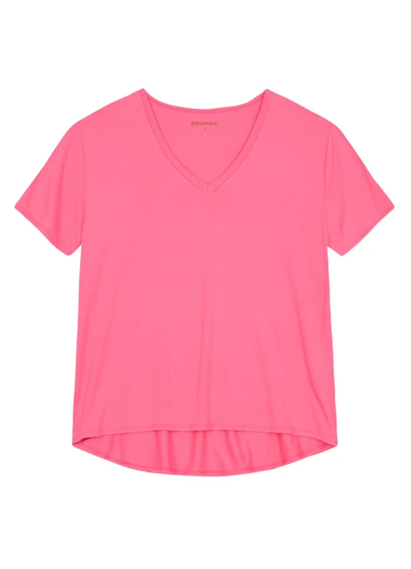 Essendi - Blusa Feminina em Malha Viscose Rosa 2