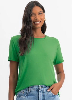 Essendi - Blusa Feminina em Malha Viscose Verde - ESSENDI